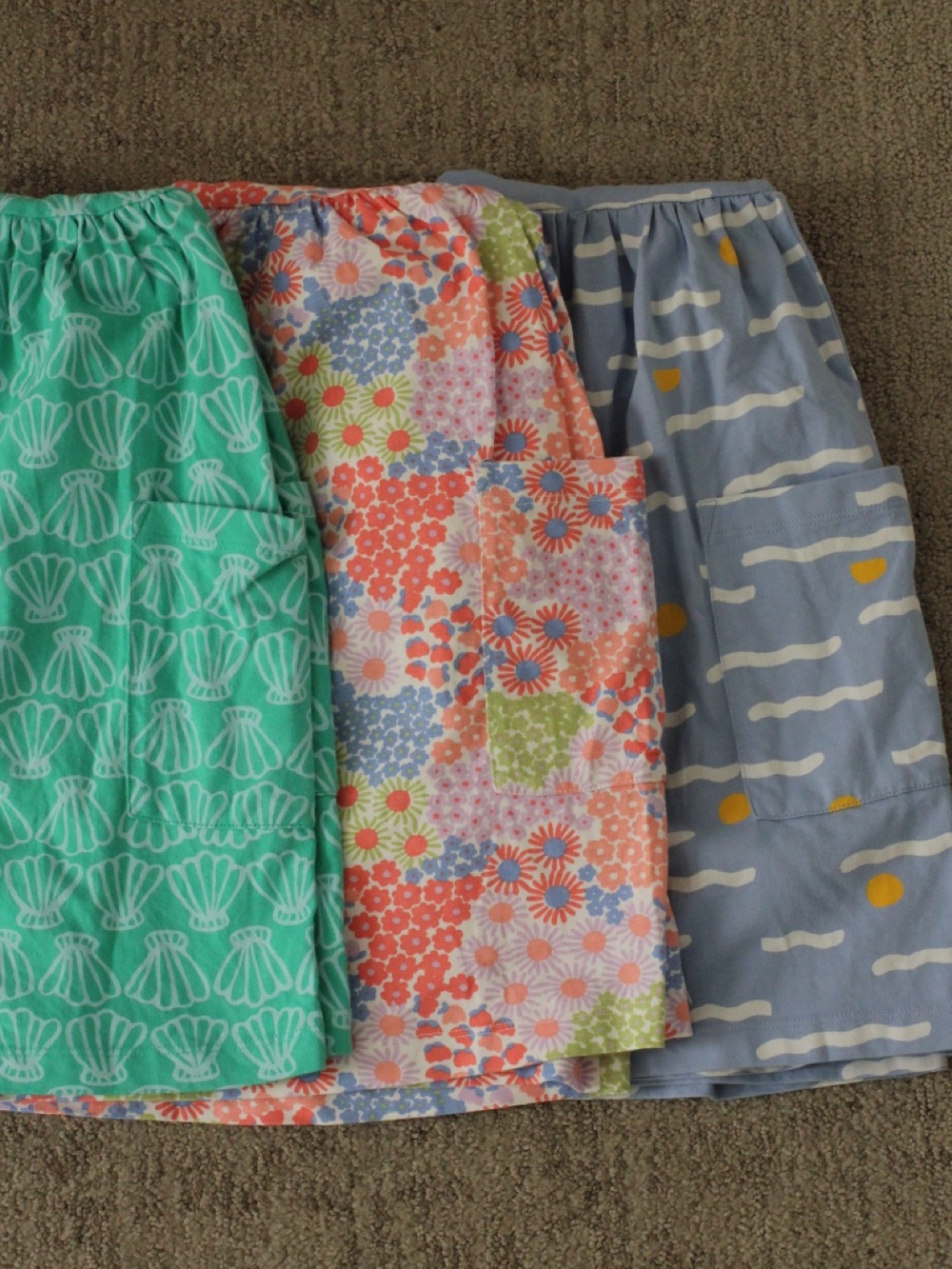 Hanna Andersson Playground Print Dress with Pockets Bundle, size 8